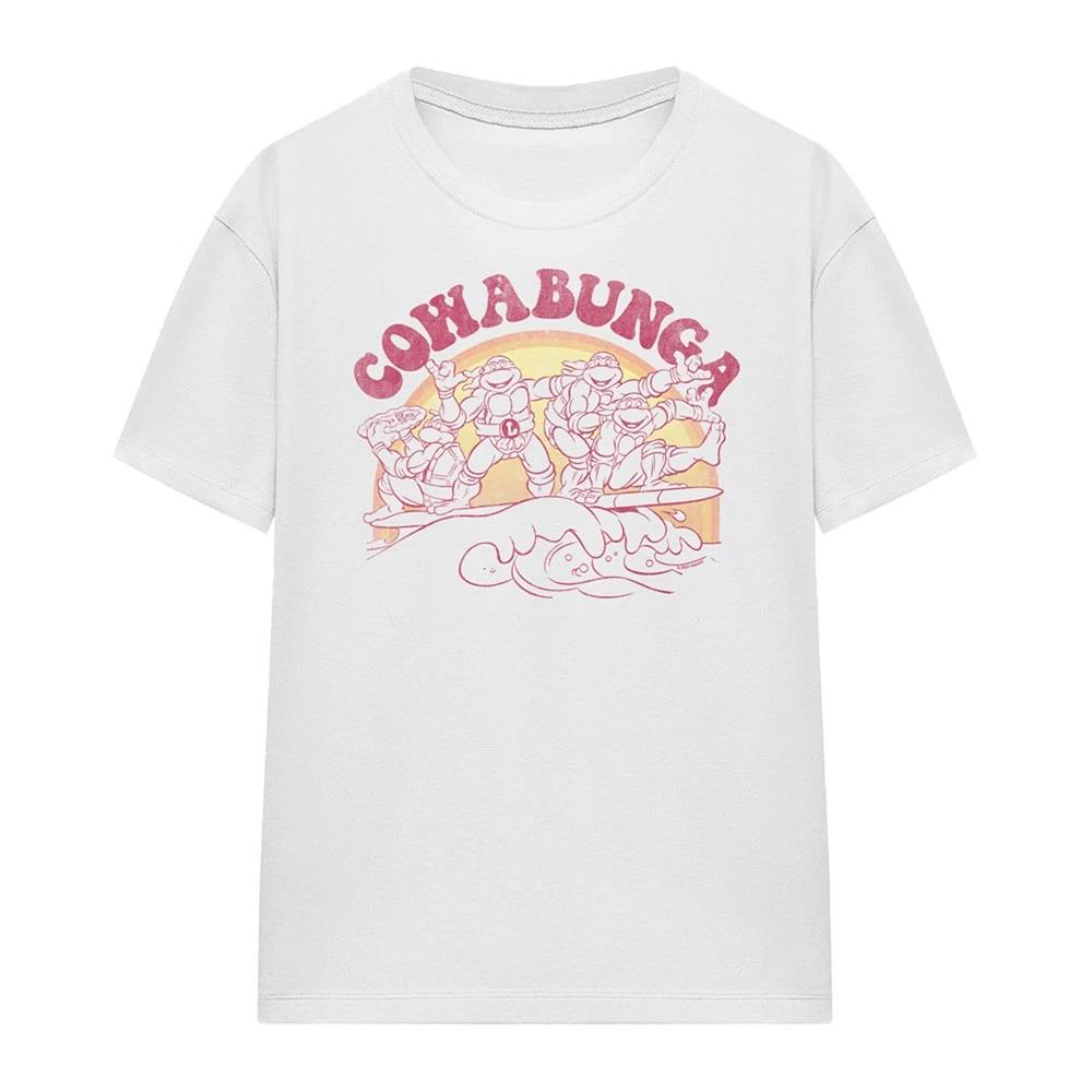 TMNT TMNT Cowabunga Womens 100% Cotton T-shirt Mens Tees Top S-2XL, White M