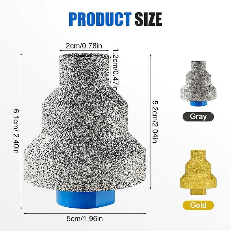 Pagoda Drill Bit M10 M14 Brazed Diamond Tower Drill Tile Stone Rock Plate Drill Reaming Integrated Bit Diamond Tools