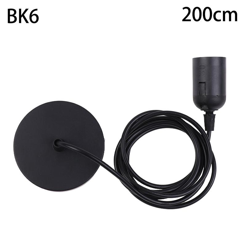 E27 Hängelampenfassung mit 0,5/0,8/1/1,2/1,5/2M Hängekabel Deckenlampensockel für Haushaltshänge-Pendelleuchte Kronleuchter