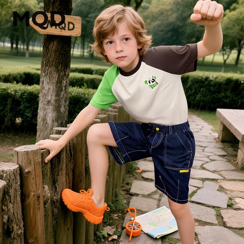 MQD Boys  Summer Academy Style Loose Denim Capri Jeans 110cm