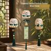 DIY Door Hanging Kit: Dragon Boat Festival Mugwort Bamboo Weaving with Bells and Wind Chime Decoration.