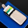 Fashion New 5 Card Pockets Phone ID Card Holder Men Women PU Leather Wallet Card Holder Bag Adhesive Case Pouch