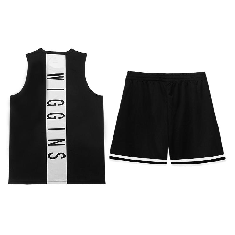 Peak Sleeveless Tank Top And Shorts Fitness Breathable Quick-Dry American Basketball Set Unisex sets Black DF743041