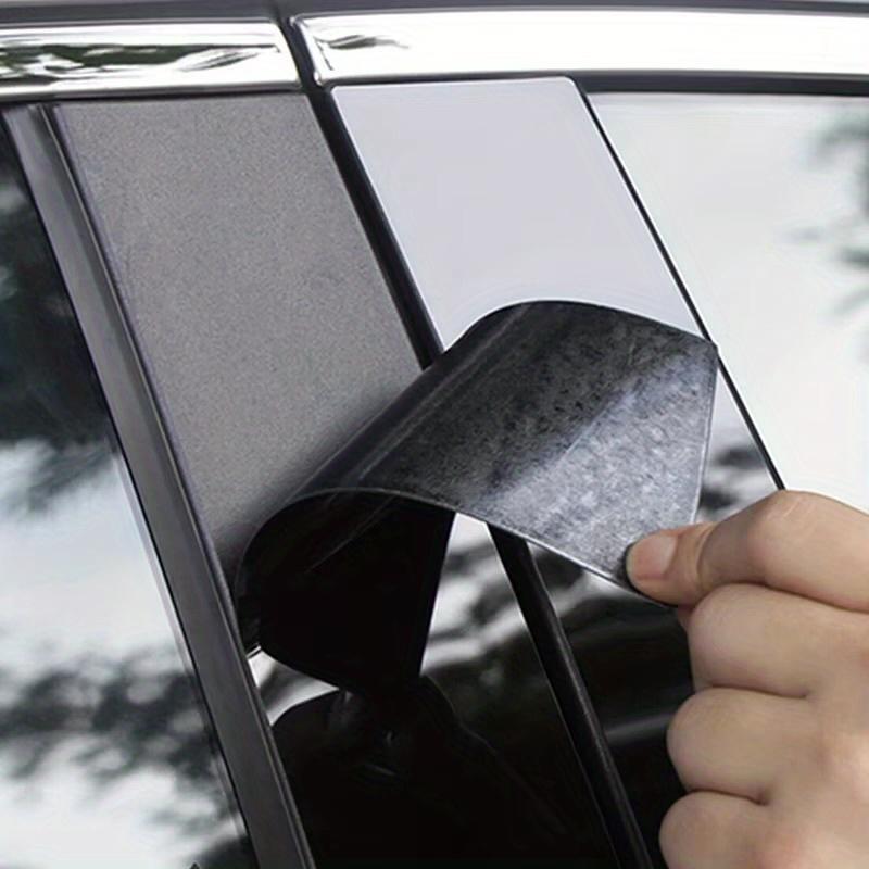 6Pcs Car Pillar Posts Trim Stickers Auto Exterior Accessories Decor For Mercedes Benz C Class W204 5-Door Hatchback 2008-2015