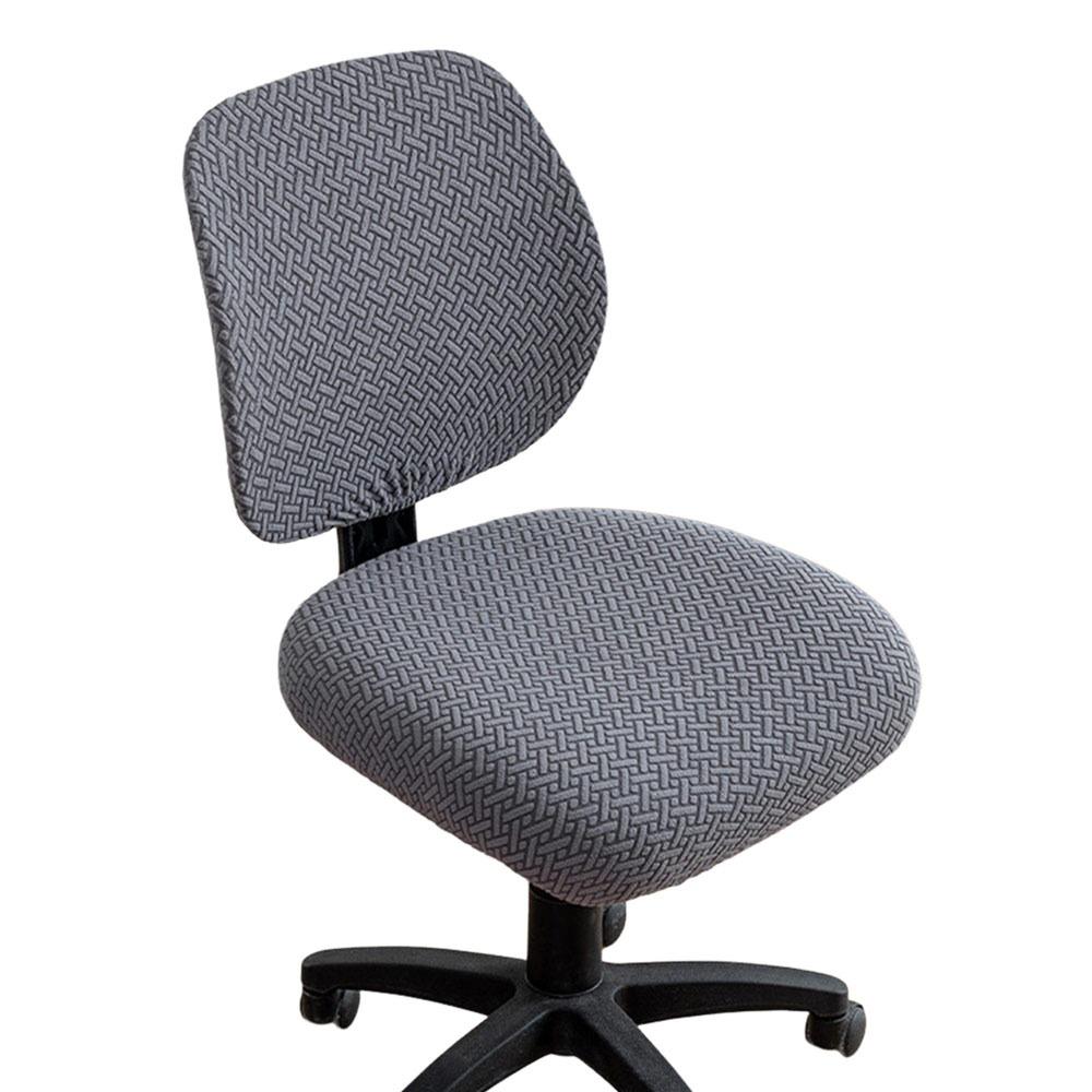 2Pcs/set Anti-dirty Split Office Chair Cover Elastic Lift Rotating Chair Cover  for Home&Office