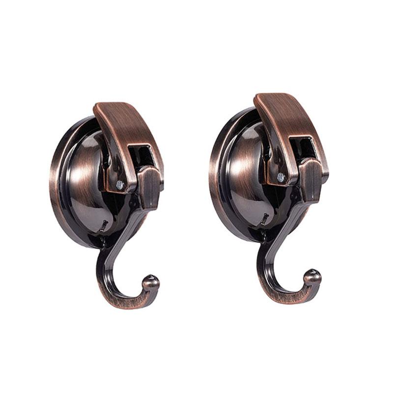 2-Pack Powerful Vacuum Suction Cup Hooks  Invisible Non-Trace Bathroom and Kitchen Wall Hooks with Strong Vacuum Suction Cups