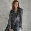 MAXZA Ruffle Volume SleeVe V Neck Chiffon Blouse Zc10qb400on