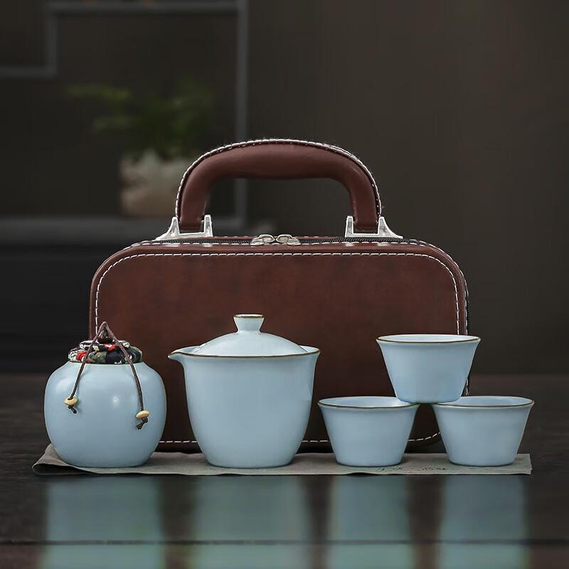 YIXI Portable Ru Ware Travel Tea Set