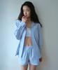 MUSINSA STANDARD WOMAN Women'S Poplin Pajama Set [Blue]