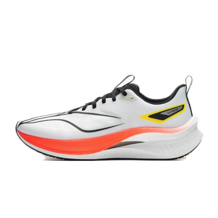 Li Ning Red Hare 7 Pro Cushioning Slip Resistant Low top Casual Running Shoes Men's White Red ARPU007-3(Team183-)
