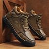 39-48 Spring/fall Mens Hip-top Leather Boots Men Boots  Leather Casual Leather Shoes Men Ankle Boots