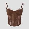 Spicy Lace Push-Up Fishbone Corset Bra Top