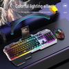 Set Tastiera Gaming Cablata, Mouse e Cuffie GX810 - Sensazione Meccanica, Metallo, Luminoso.