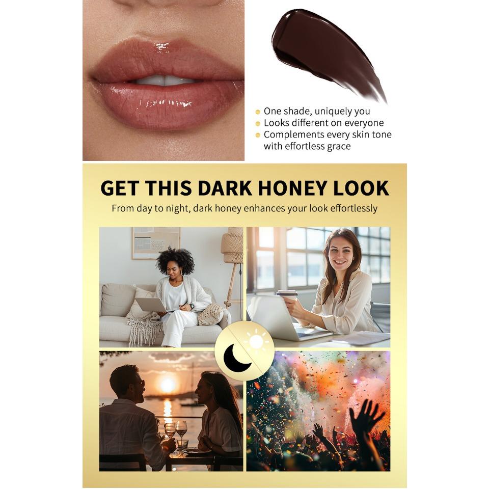 Black Honey Moisturizing Lipstick – Vitamin E Hydrating Lip Balm with Honey Extract, Nourishing & Long-Lasting Lip Care for Soft, Supple Lips