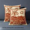 Pieces Bohemian Palm Sunset Throw Pillow Covers Polyester Sofa Decorative Cushion Cov Headboard Pillow (Without Pillow Core