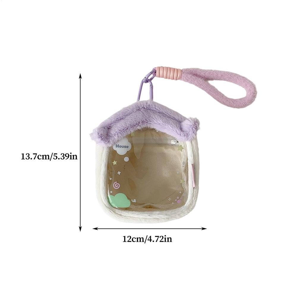 Clear Figure Display Bag Plush Dustproof Doll Storage Clear Carrying Case For Anime Convention Toy Collection Travel Shelf Dorm белый