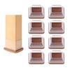 Set of 8 Silicone Chair Leg Covers, Prevents Scratches, Fits Square Legs, Protects Hardwood and Tile Floors, Reduces Noise, and Fits Round and Square