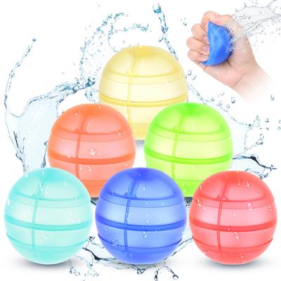 Balões de Água de Silicone, Enchimento Rápido de 1 Segundo, Novo Modelo 2026, Bolas de Salpico, Reutilizáveis, Fácil Operação com Uma Mão, Inquebráveis, Brinquedo para Brincar na Água,