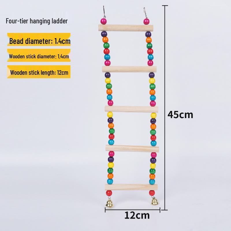 Parrot Cage Accessories: Swing, Cloud Ladder, Bird Nest, Decompression Toys for Cockatiel, Budgie, Parakeet, and Small Birds