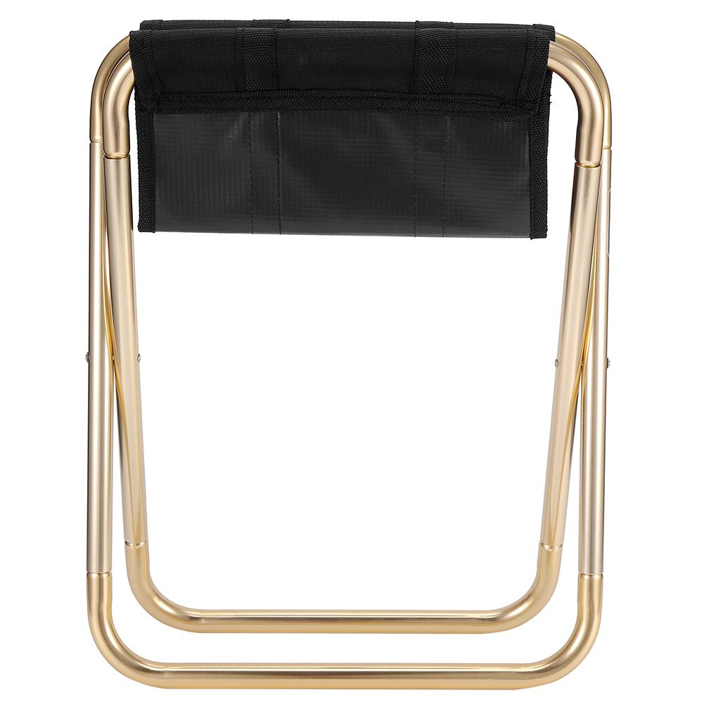 Faltbarer Campinghocker Aluminiumlegierung Tragbarer Faltstuhl Sitz für Outdoor Angeln Grillen Camping