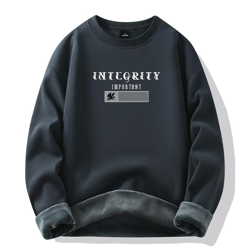 Men's padded hoodie men's autumn and winter new cotton sweater thickened loose warm jacket