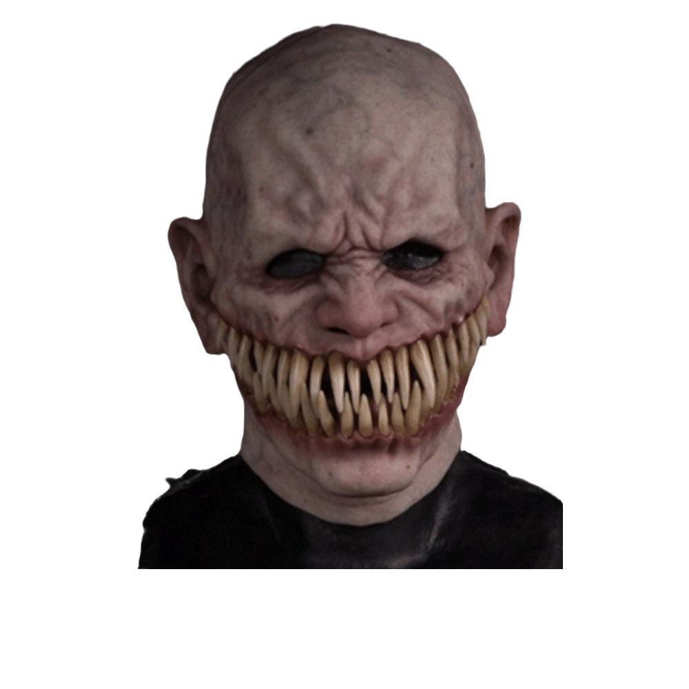 Halloween Slotted-Toothed Demon“Tracker”Horror Demon Latex Mask