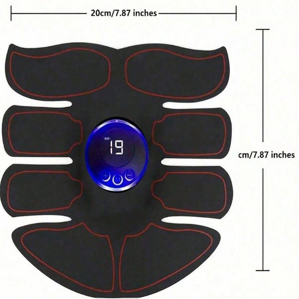 EMS 1 szt. Stymulator mięśni brzucha, Inteligentne bezprzewodowe urządzenie fitness dla mężczyzn i kobiet na brzuch/ramiona/nogi do ćwiczeń w domu i biurze