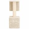 Cat Tree with Sisal Scratching Posts Cream 114 Cm