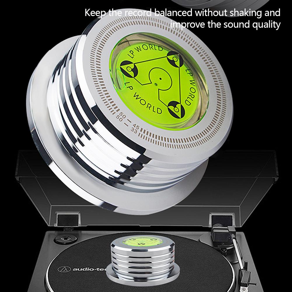 50hz for LP Recording Stabilizer Universal Vinyl Record Turntable Aluminum Player With Level Stabilizer Clamp Alloy Weight