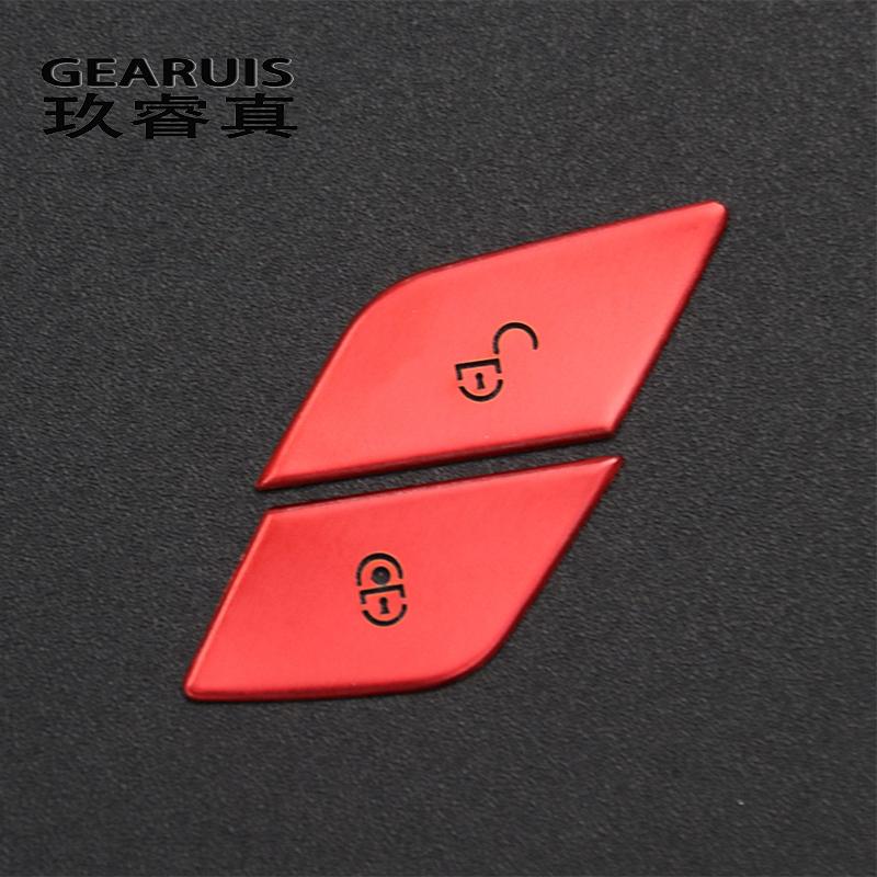 Car Styling For Mercedes Benz C E Class W205 W213 GLC X253 Door Lock Switch Buttons Sequins Covers Stickers Trim Interior