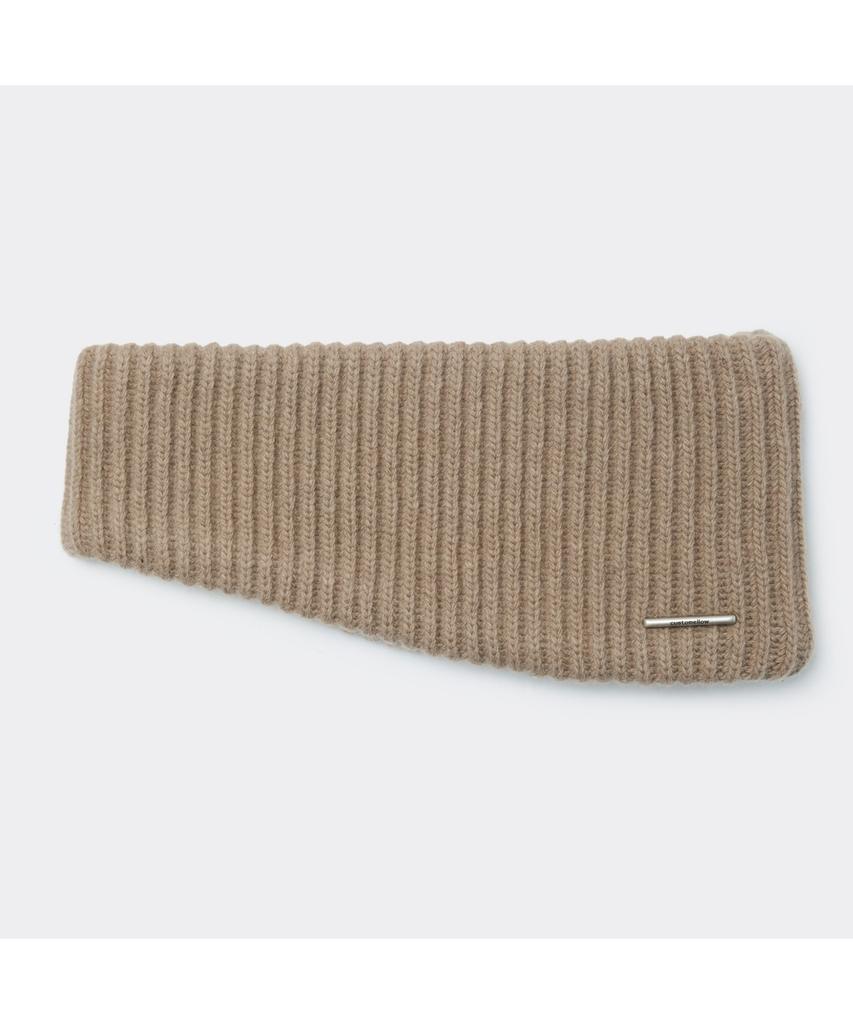 Keoseuuteommellou Beige Knit Earmuffs Caaax25713Bex
