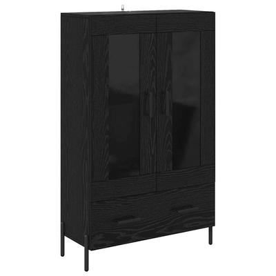 Highboard Corona Black Oak Effect 69.5 X 31 X 115 Cm