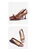 BEIJIANI 3385-3 Schleife Französische Stiletto-High-Heels: Elegante und bequeme Damenschuhe