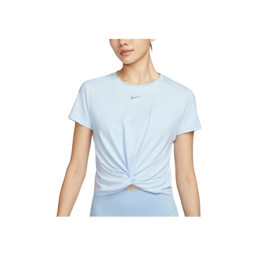 Nike Dri-Fit One Fashionable Comfortable Versatile Round Neck Short Sleeve Regular T-Shirt Women Tops Purple Blue Black HJ1055-423