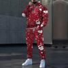 Christmas 3D Print Autumn Hoodies Pants Set Men's Sweatshirts Sweatpants Street Sportwear Two Piece Suits Tracksuit Man Clothing