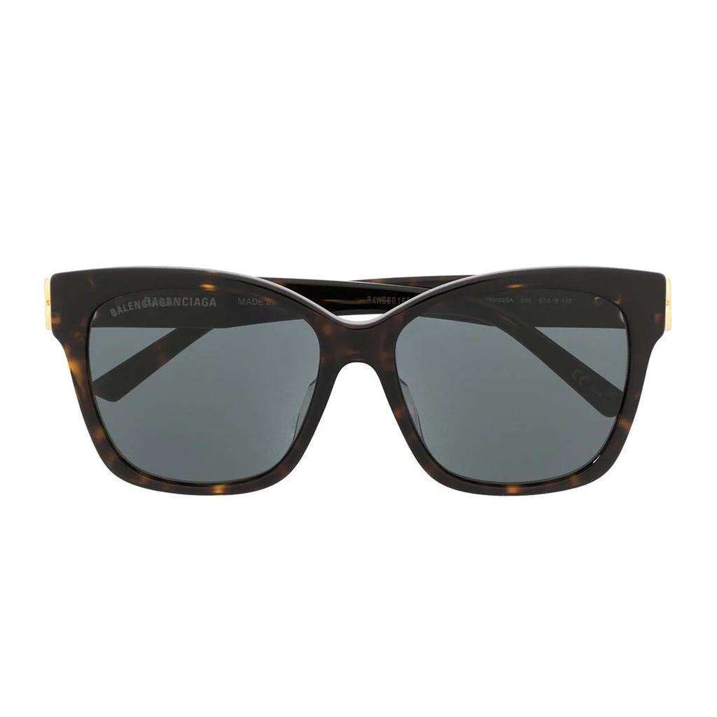 Balenciaga Hollow Logo Irregular Shape Sunglasses Women sunglasses Black BB0102SA