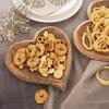 Wooden Snack Plate for Serving Appetizers Heart 20x21 cm Mango