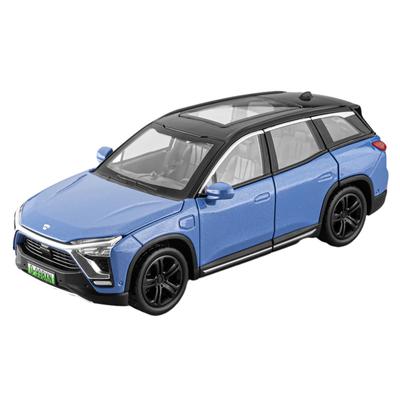 1/32 NIO ES8 SUV Alaşım Araba Modeli Oyuncak Metal Döküm Simülasyon Off Road Araç Kapısı Açılır Geri Çekmeli Koleksiyon Oyuncak Erkek Hediye İçin