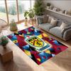 Burnley Football Print Crystal Velvet Rug, Comfortable Water Absorbent Non Slip Indoor Floor Carpet