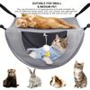 Breathable Mesh Cat Hammock Bed Hanging Cave Bed for Cage Table Wall Mount Adjustable Cat Hammock Sleeping Nest for Indoor Use