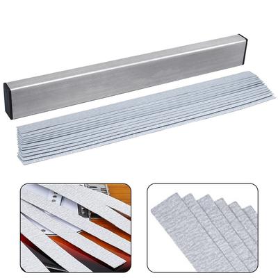 Gitarre Hals Bund Strahl Nivellierung Bar Luthier Werkzeuge Mit 6PCS Schleifpapier Aluminium