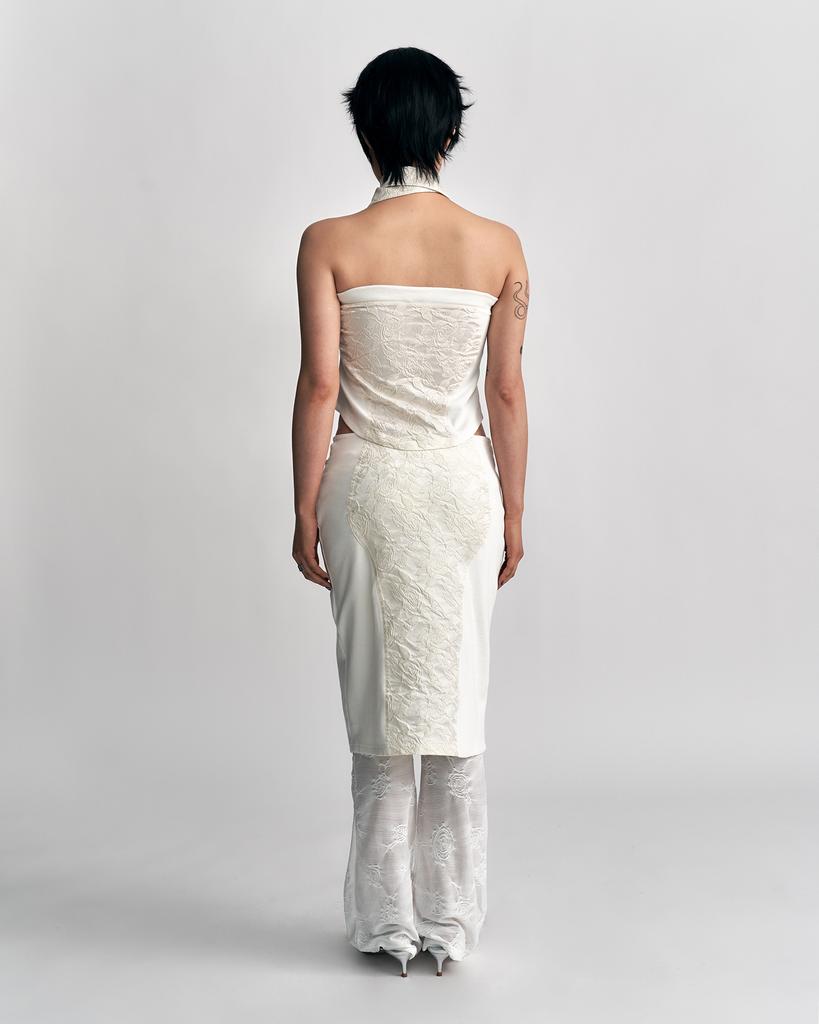 Lulu Jacquard String Skirt [Ivory]