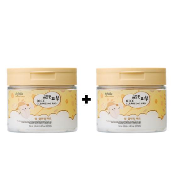 

ESFOLIO Rice Cleansing Pad – Gentle Brightening Daily Cleanser 60 Pads (130ml) Cleansing Pad 2