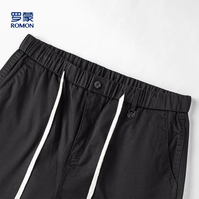 ROMON Men's Summer Casual Straight-Leg Pants with YKK Zipper