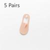 5 Pairs of Women's Summer Ultra Thin Style Ice Silk Shallow Mouth Invisible Socks