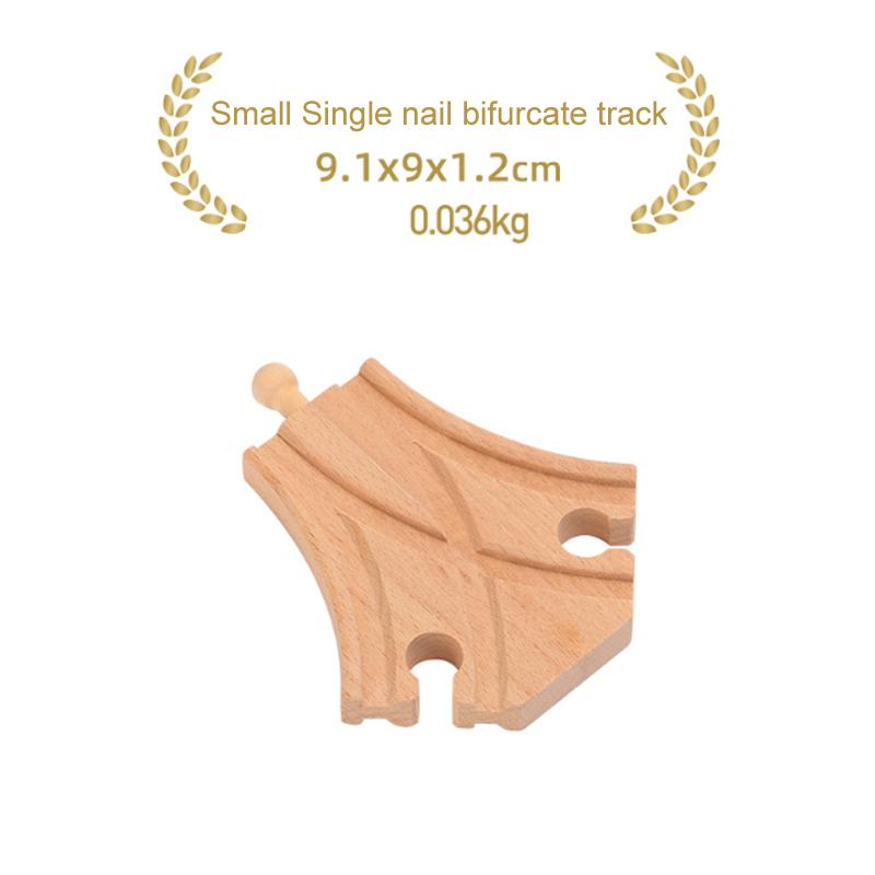 Children's Wooden Track Accessories Combination Universal Track Beech Wood Railway Train Track Toys Fit Biro All Brands Track