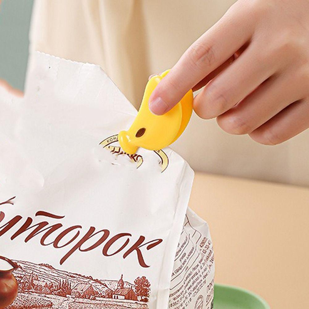 Moisture-proof Food Bag Clip Hand Press Fresh-keeping Clip Creative Snack Sealing Clip  Office Use