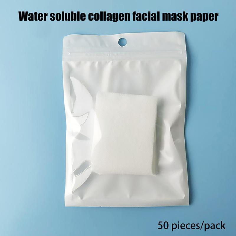 Disposable Patch Soluble Facial Mask Paper Conus Peptide Freeze Dried Film Soluble Type Collagen Patch