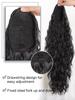 Long Curly Drawstring Ponytail Synthetic Ponytails for Women Black Blonde Red Ponytail Clip In Hair Extensions for Daily Cosplay