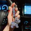 New Diamond Bulldog Puppy Keychain: Cute & Exquisite Charm for Keys or Bags